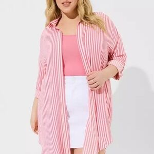 Torrid Long Sleeve Kimono Shirt